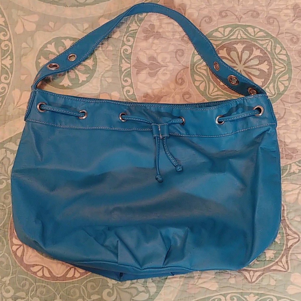 Teal shoulder bag